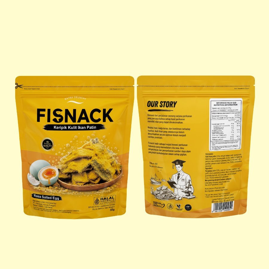 Fisnack Telur Asin 50 gr