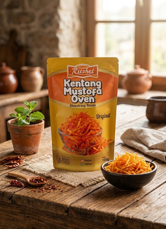 Kentang Mustofa Oven Original  isi 100g