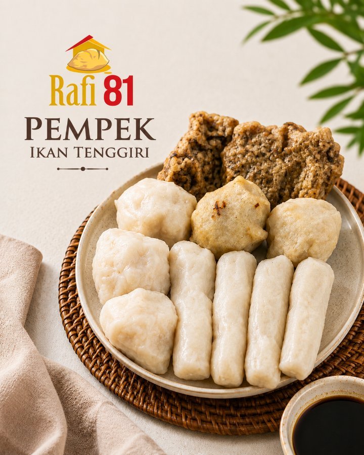 FROZEN PEMPEK IKAN TENGGIRI 10pcs campur